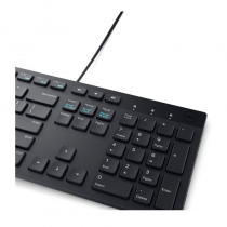 Combo de teclado y mouse Dell cableado USB color Negro