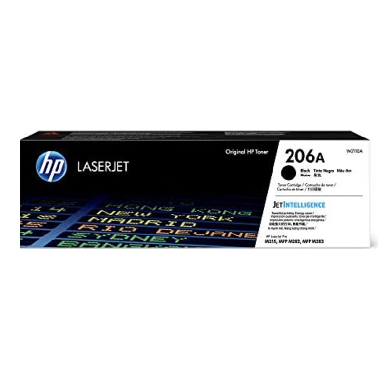 Tóner HP W2110A color negro 206A original