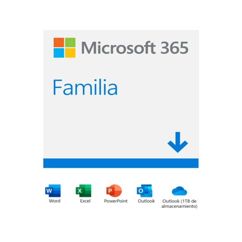 6GQ-00088 Licencia Microsoft Office 365 Family 6 usuarios 1 Año